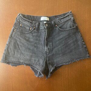 Abercrombie & Fitch The 90's Relaxed Cutoff Short High Rise Curve
